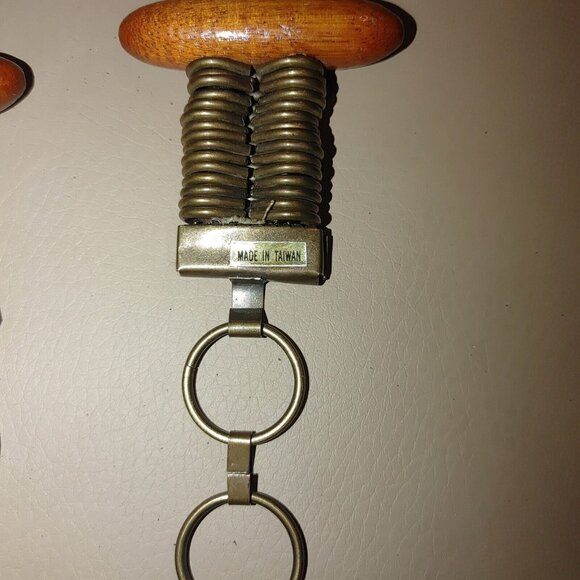 Metal Belt Vintage Boho Rustic Wood Brass Round Decorative Centerpiece Adjust - Picture 3 of 13